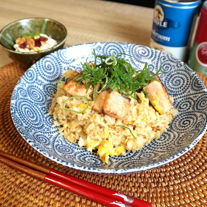 超簡単!ポン酢だけ鮭チャーハン